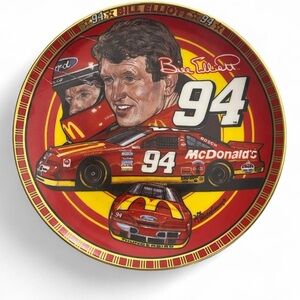 Knowles Bill Elliott Racing Plate - Red and Yellow​​